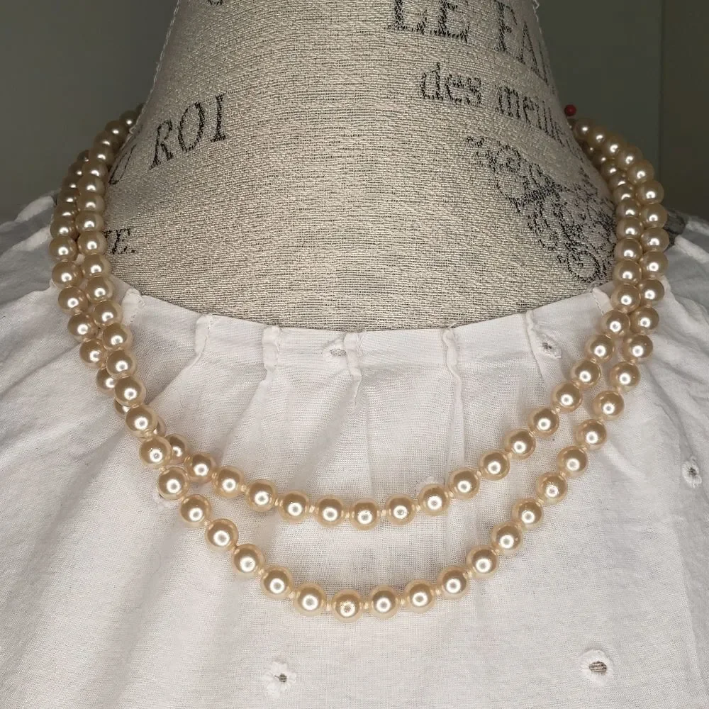 Vintage 50s pearl necklace - Picture 2 of 6